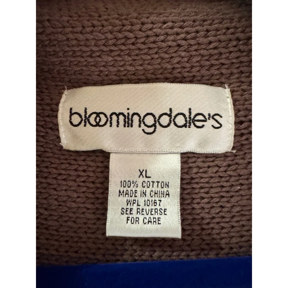 Bloomingdale's‎ Open Front Cardigan Taupe Drape Coatigan Womens XL
